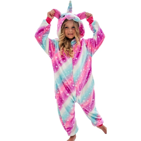 Ucorn Pyjamas Onesie Djurdräkt för Flickor