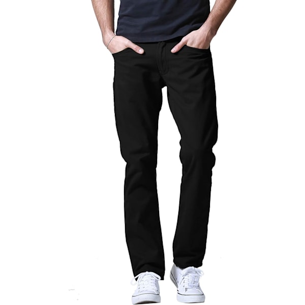 ch herr casual raka byxor#8140 8139 svart 38