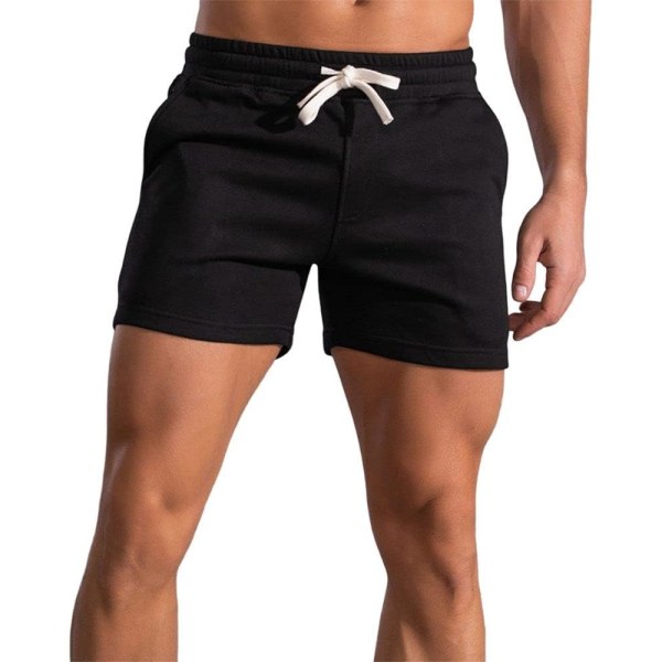eLove Men's 3" Short Slim Fitted Gym Workout Sweat Running Exercise Athletic Lounge Shorts Black-2043 40 Short
