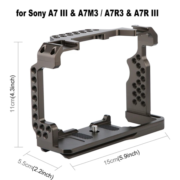Hgry Videokamerabur Stabilisator för Sony A7 III A7M3 / A7R3 A7R III för Cano