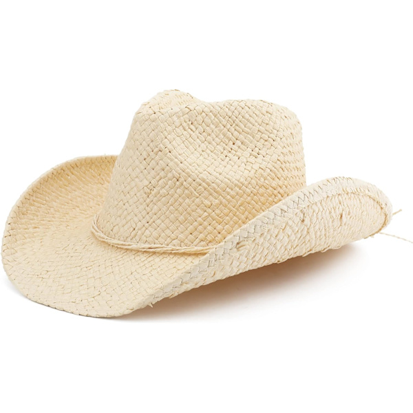esh Vuxen Sol Halm Western Cowboyhatt Färgad