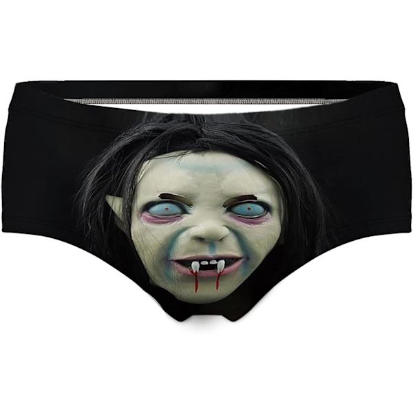 KAIJIA Dam Fashion Flirty Sexy Rolig Naughty 3D Tryckt Söta Djur Underkläder Kalsonger Gåvor Halloween 74 X-Large