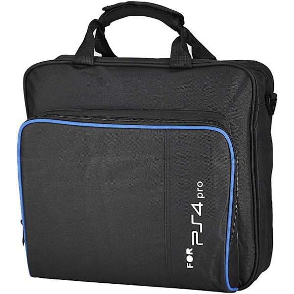 Ptable bärväska reseväska axelväska förvaringsväska för PS4 Pro svart