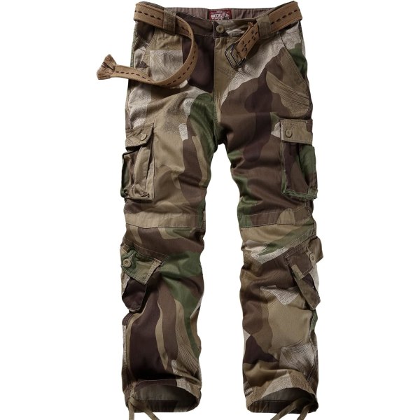 ch Military Camouflage Wild Cargo Pants för män Beige Max 32