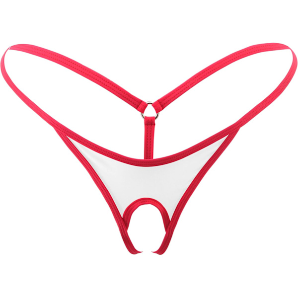 RRYLO Olika stilar Micro Bikini Set Flerfärgade badkläder Baddräkt Baddräkter 23005-vit Röd