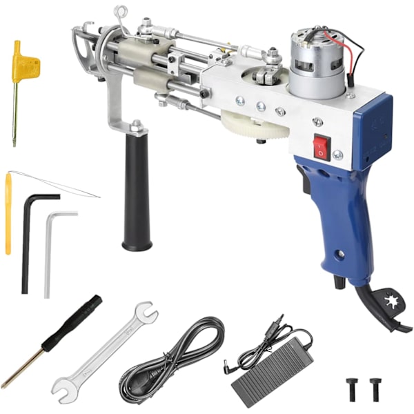 CYTOOL Elektrisk Tuftingpistol, Skuren Lugg Tuftingpistol, Matt Loop Tuftingpistol 110V-240V/50-60Hz Mattpistol Mattmaskin Handhållna Stansverktyg Broderi Ma