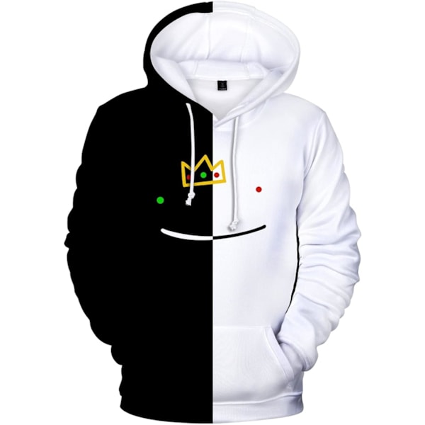 AUK Unisex speltröja 3D-tryck mode anime tröja casual färg sömnad pullover för pojkar/flickor Färg 1 X-Large