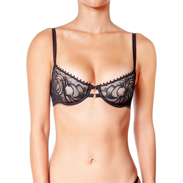 t Dam Floral Lace Balconette Svart 32B