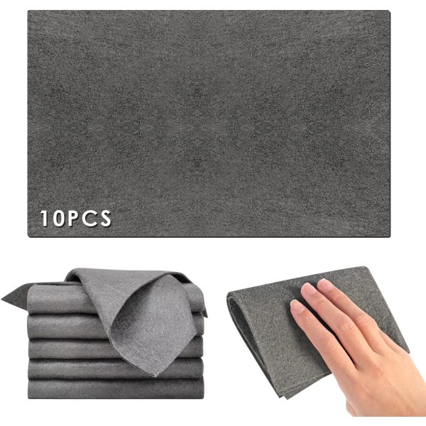 NER förtjockad magisk rengöringsduk, 10 st mikrofiberrengöringsduk, storlek: 7,9 tum x 11,8 tum All-Purpose mikrofiberhanddukar, S 7,9*11,8 tum