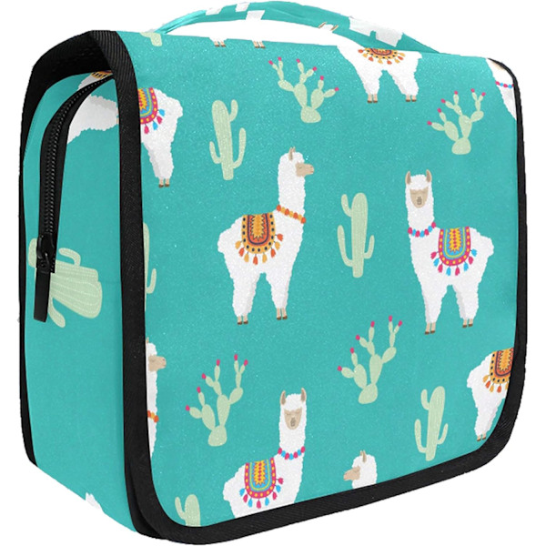ging Resväska Toalettväska Söt Giraff Tropiska Löv Kit Makeup Väska Kosmetika Organizer för Män Kvinnor