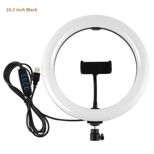 Hgry 10,2 / 11,8 tum 3 lägen Färg Justerbar Selfie LED Ring Light Blogger P
