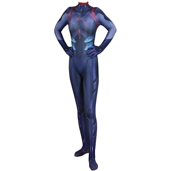 För Cosplay Neon Genesis Evangelion För Cosplay Kostym – Asuka Rei Superhjälte Halloween Outfit Lycra Tyg Bodysuit Zentaisuit Rei3.0 Medium