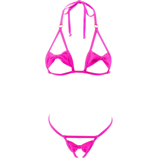 RRYLO Olika stilar Micro Bikini Set Flerfärgade badkläder Baddräkt Baddräkter Fuchsia