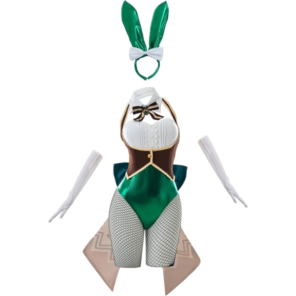 STT Bunny Costume Dam Dva Costume Bunny Suit Sexig Cosplay Hana Song Cosplay Outfits Green-venti Small