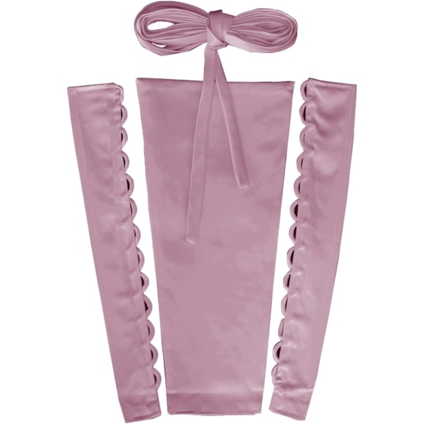 set Back Kit Lace up för kvinnors klänningsöglor Extender Bröllopsklänning Dragkedja Ersättning Justerbar Passform Satin Dusty Rose 12