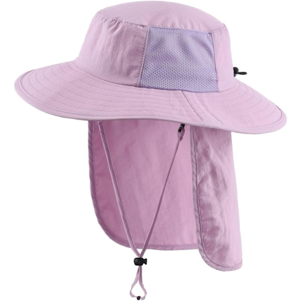 racy Barn Pojkar UPF50+ Solhatt Nackskydd Sommar Utomhus Bred Brätte Solskydd Hatt