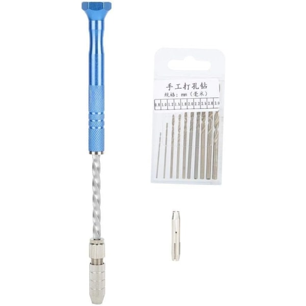 Ptable Pin Vise Hand Semi-Automatic Twist Drill Bit DIY Jewelry Making Processing T