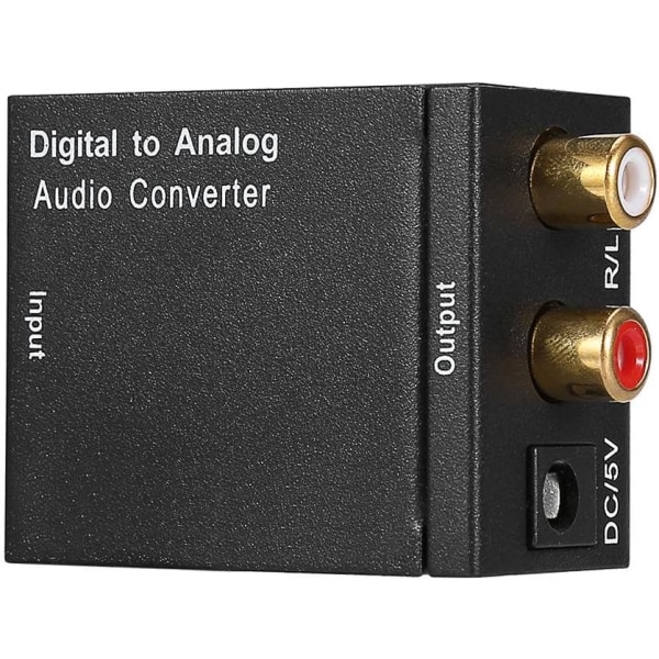 Digital till analog omvandlare adapter digital optisk koaxial Toslink till analog ljud S