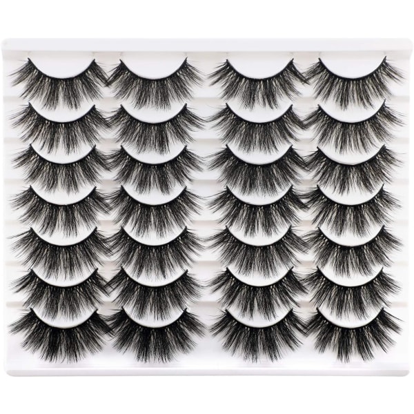 Ncally Lashes Falska Ögonfransar Naturlig Volym Faux Mink Falska Ögonfransar Cat Eye Ögonfransar 14 Par Pack