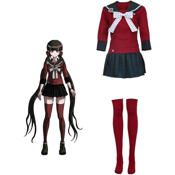 För Cosplay V3 Maki Harukawa För Cosplay Kostym - Japansk Anime och Manga Outfit Halloween Sailor Klänning För Kvinnor  Extra Stor
