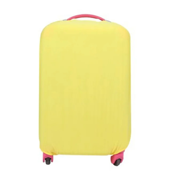 Sid Color Resväska Leggings Bagage Skyddande Överdrag för 18-30 tum Hjul YellowL