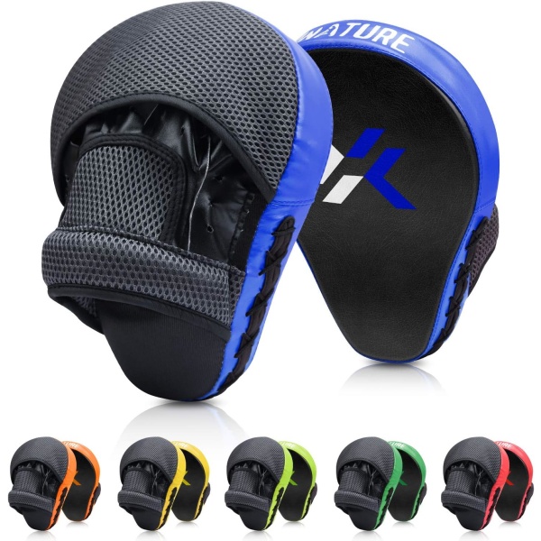 Xture Boxning Pads Focus Mitts, Punching Mitts Perfekt för MMA, Kampsport, Kickboxning, Muay Thai, Kickboxning, Hook och Jab Target Hand Pads