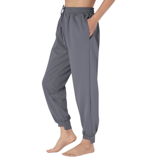 ch Dam Plain Drawstring Joggerbyxor #645 Grå X-Large
