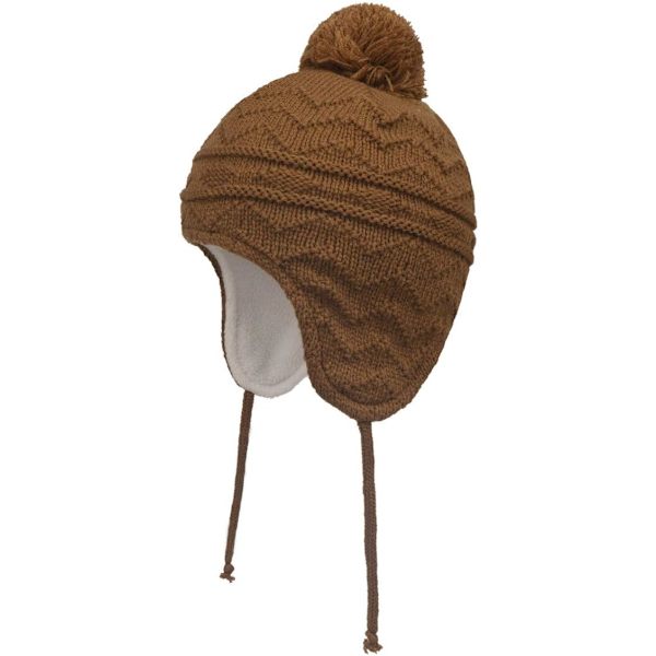 racy Baby Toddler Varm Öronlapp Mössa Barn Pojkar Flickor Vinter Fleece Fodrad Stickad Mössa