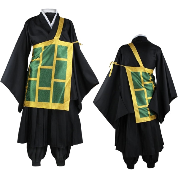 PCOS Anime Cosplay Kostym Kimono Uniform Kimono Suit Anime Wig Full Set Halloween Geto Suguru 3X-Large