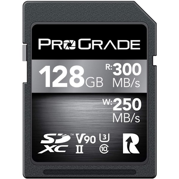 SCard V90 (128 GB) - Upp till 250 MB/s skrivhastighet och 300 MB/s läshastighet | för professionella vloggare, filmskapare, fotografer och innehållskuratorer - Uppda