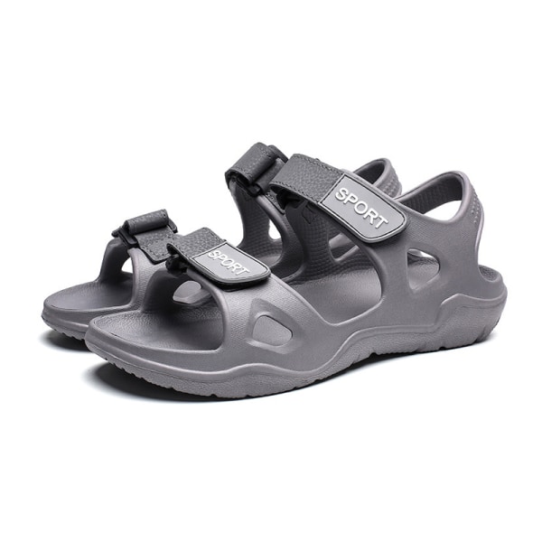 Kvinnors sandaler med öppen tå och ankelrem Platformsandaler Grey 41