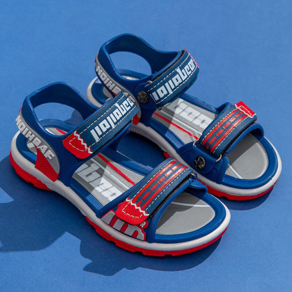 Platta sandaler med öppen tå för pojkar Blue Tag Size 38 Yards Long 23.5cm