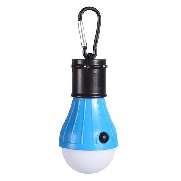 Campingtält Glödlampa 3 Mode LED Utomhus Bärbar Hängande Blå med karbinhake