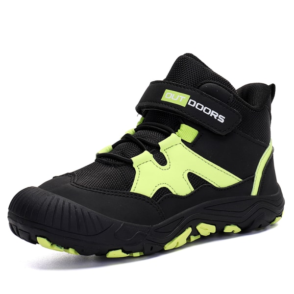 Platta Sneakers för barn Rund Toe Athletic Black And Yellow 26