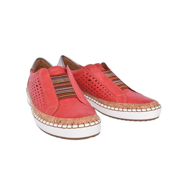 Köp Kvinnors avslappnade platta skor tofflor mode enkla skor röd 42 | Fyndiq
