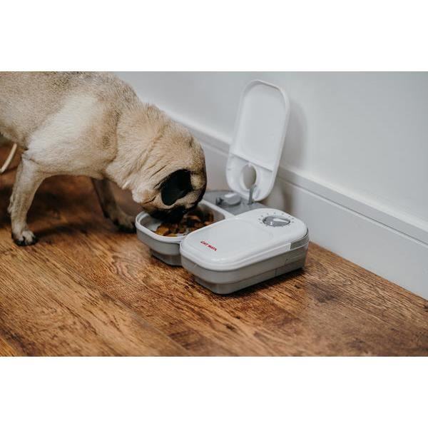 Automatisk skål - Cat Mate - C200 - 2 måltider - 400 g - Vit Vit