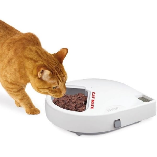 Cat Mate tremålsautomatisk husdjursmatare med digital timer (C300)