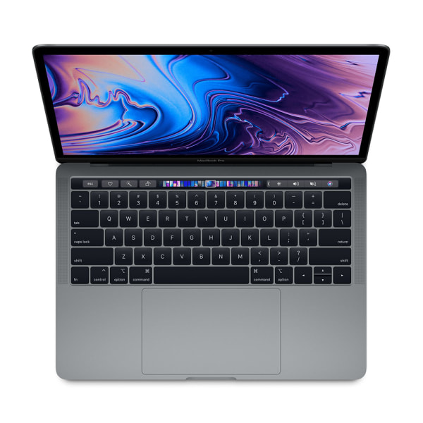 MacBook Pro 13" 4TBT Mid 2019 Intel Quad-Core i7 2.8 GHz 16 GB RAM 256 GB SSD Grade C Refurbished Space Gray