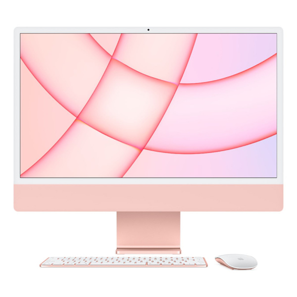 iMac 24" M1 2021 Apple M1 8-Core 8-Core 8 GB RAM 256 GB SSD Grade B Refurbished Pink