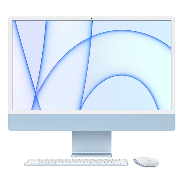 iMac 24" M1 2021 Apple M1 8-Core 8-Core 8 GB RAM 512 GB SSD Grade B Refurbished Blue