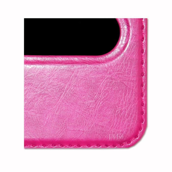 Telefonfodral - SONY - Xperia E5 - Syntetiskt läder - Rosa - Folio med fönster Rosa