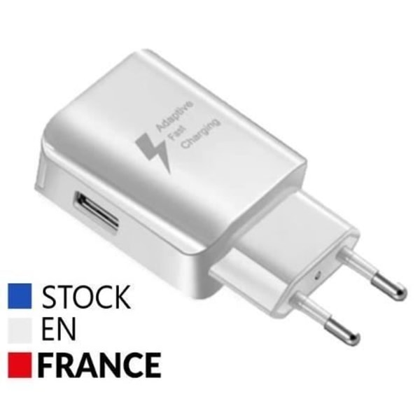 3A laddare för Blu Grand Max + Micro USB-kabel - Ultrasnabb och kraftfull 3A-laddare + mikro-USB-kabel Vit