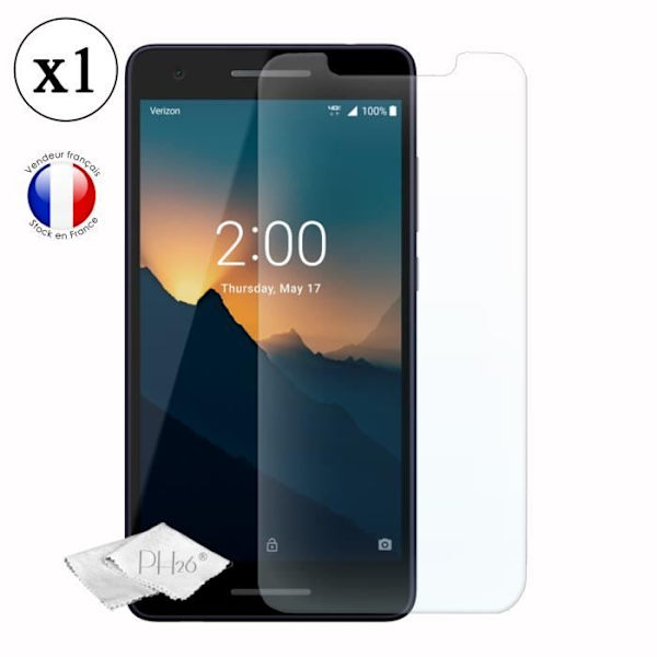 Kuori ja suojakalvo - Nokia - 2V - Silikonigeeli - Karkaistu lasi - Ruskea