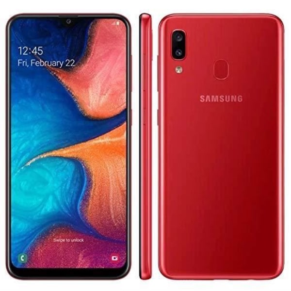 Cover til Samsung Galaxy A20 - PH26® - Ekstra Tynd - Øko Læder - Magnetlukning - Gul GULD