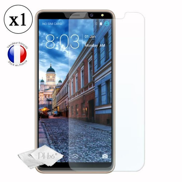 Gooweel M5 plus Skærmbeskytter i hærdet glas med høj gennemsigtighed, ultra resistent, ultra slank, anti-mærker, nem installation