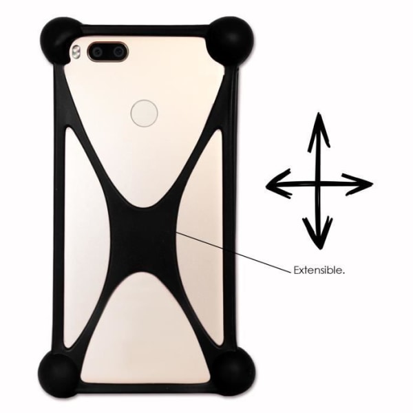 Stødsikker Bumper Case til Oukitel C17 Pro Super Silicon Bumper Quality til Oukitel C17 Pro - SORT