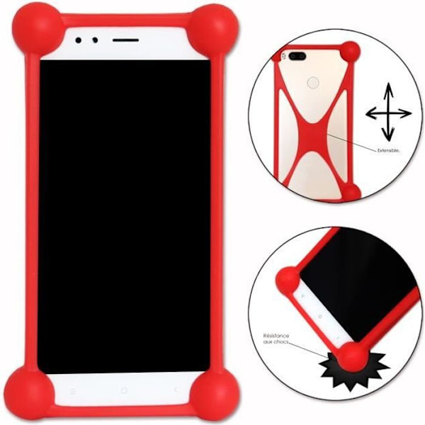 Coque Bumper - Essentiel B - Heyou 40 - Antichock - Ultrarobust - Röd RÖD