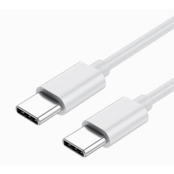 USB Typ C till Typ C-kabel - 1 meter för Oppo Reno 8T 4G Snabbladdning - Snabbladdning-synkroniseringskabel Vit