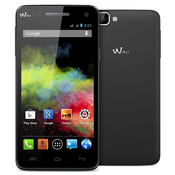 Wiko Rainbow sort sortsort sortvis til vinduer i læderlook med synlige stikninger by PH26® Svart