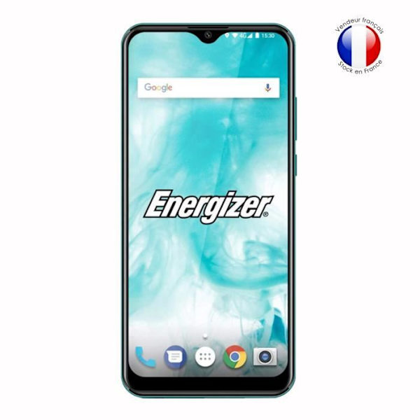 Super Pack för Energizer Ulimate U620S Pop Bakstycke i läderstil med anti-chock silikongelkonturer + 2 skyddsfilmer